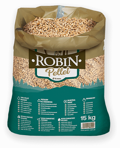 worek pelletu opałowego Robin do kupienia w Prabutach lub sklepie internetowym